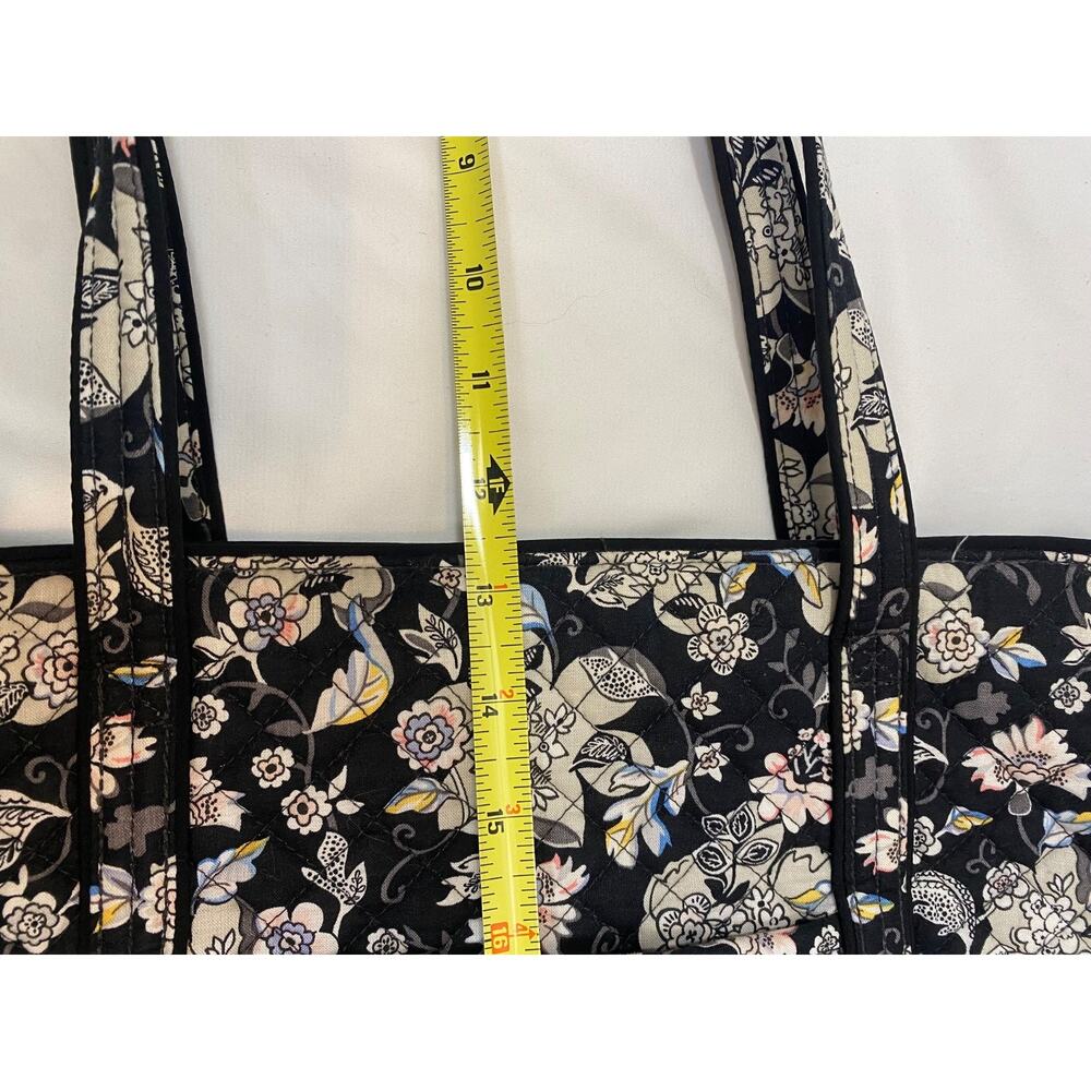 Vera Bradley Women’s Black Holland Garden Miller Travel Tote Bag - Picture 11 of 11